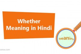 Whether meaning in Hindi – Whether का अर्थ हिन्दी में